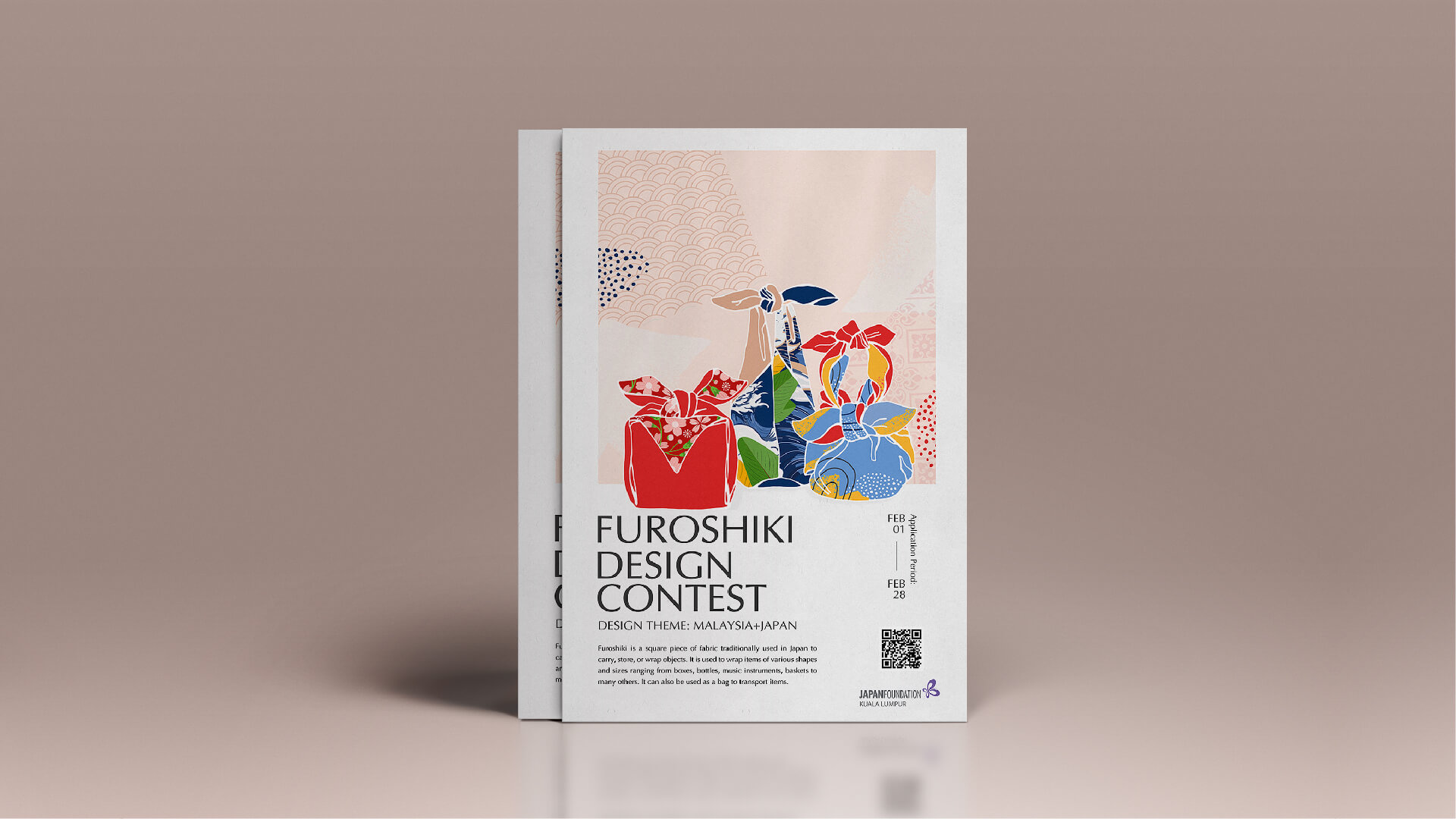 JFKL Furoshiki contest poster 1