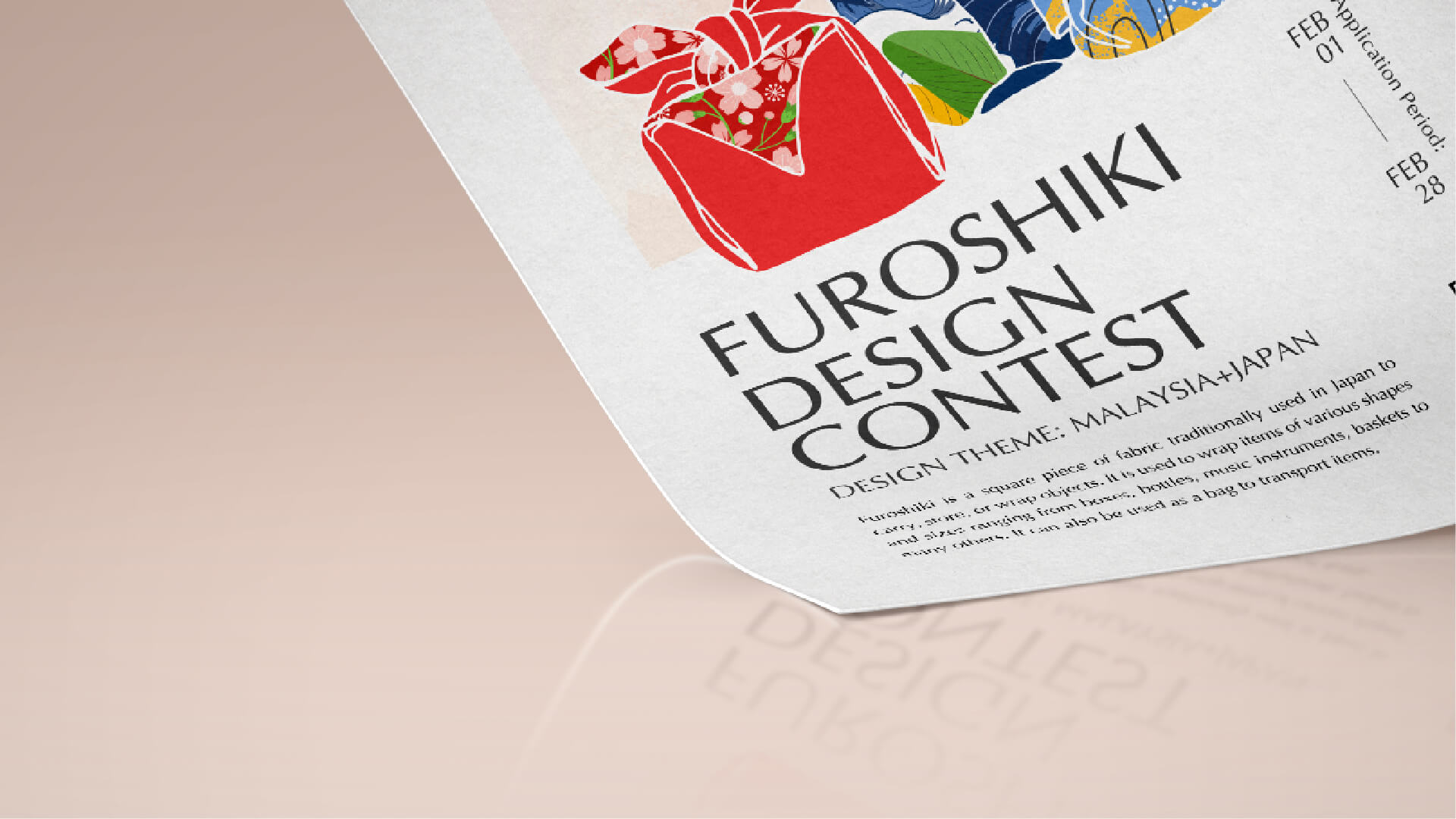JFKL Furoshiki contest poster 3