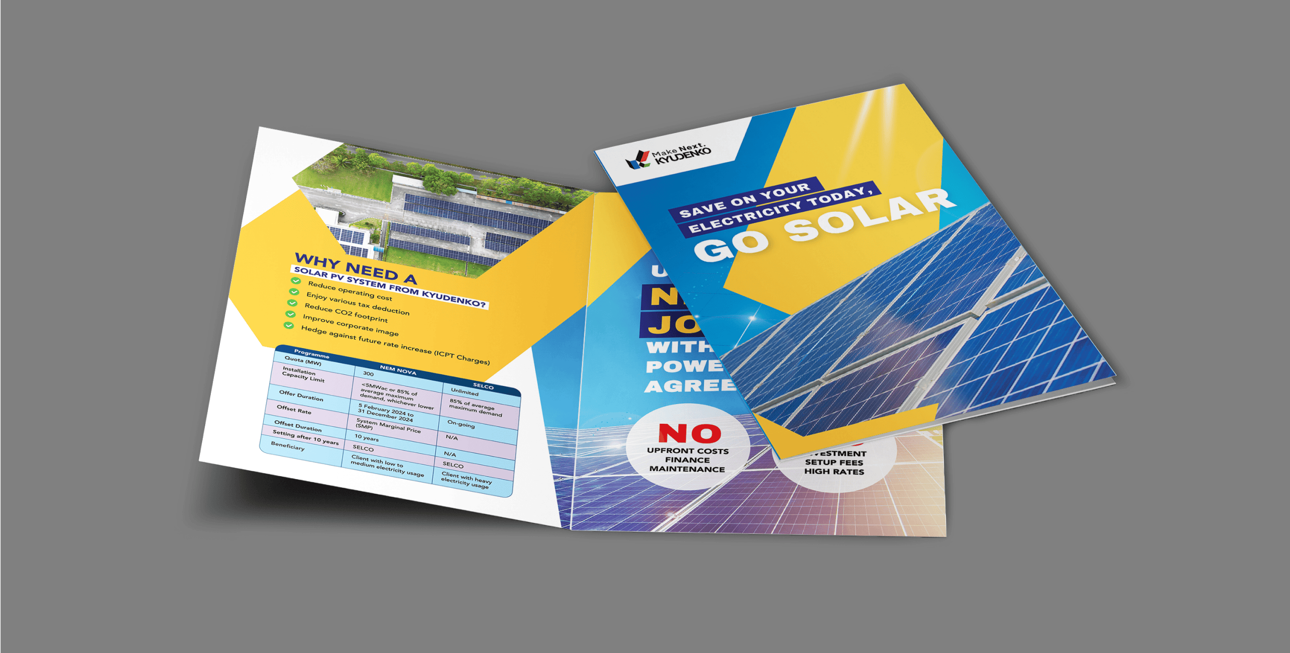 Kyudenko brochure design 1
